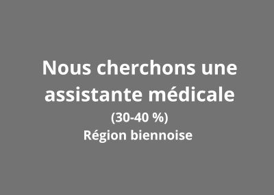 Assistante médicale motivée (H/F) à 30–40% 