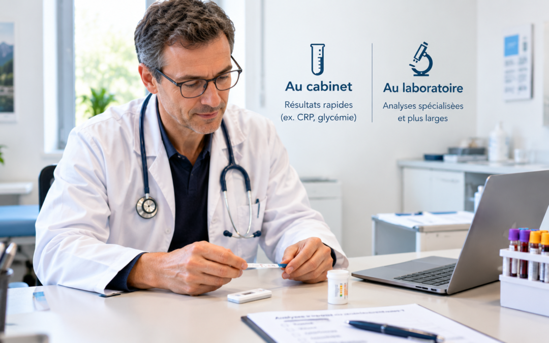 Quelles analyses au cabinet, quelles analyses au laboratoire? 